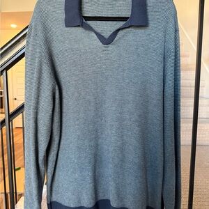 Marine Layer Liam Long Sleeve Sweater Polo